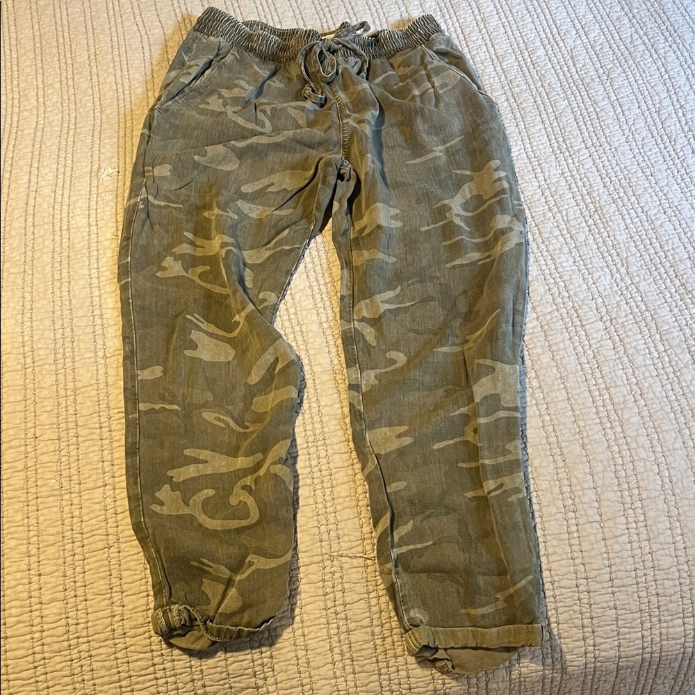 Current/Elliott Khaki Drawstring Pants